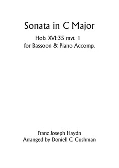 Sonata in C Major Mvt.1 for Bassoon
